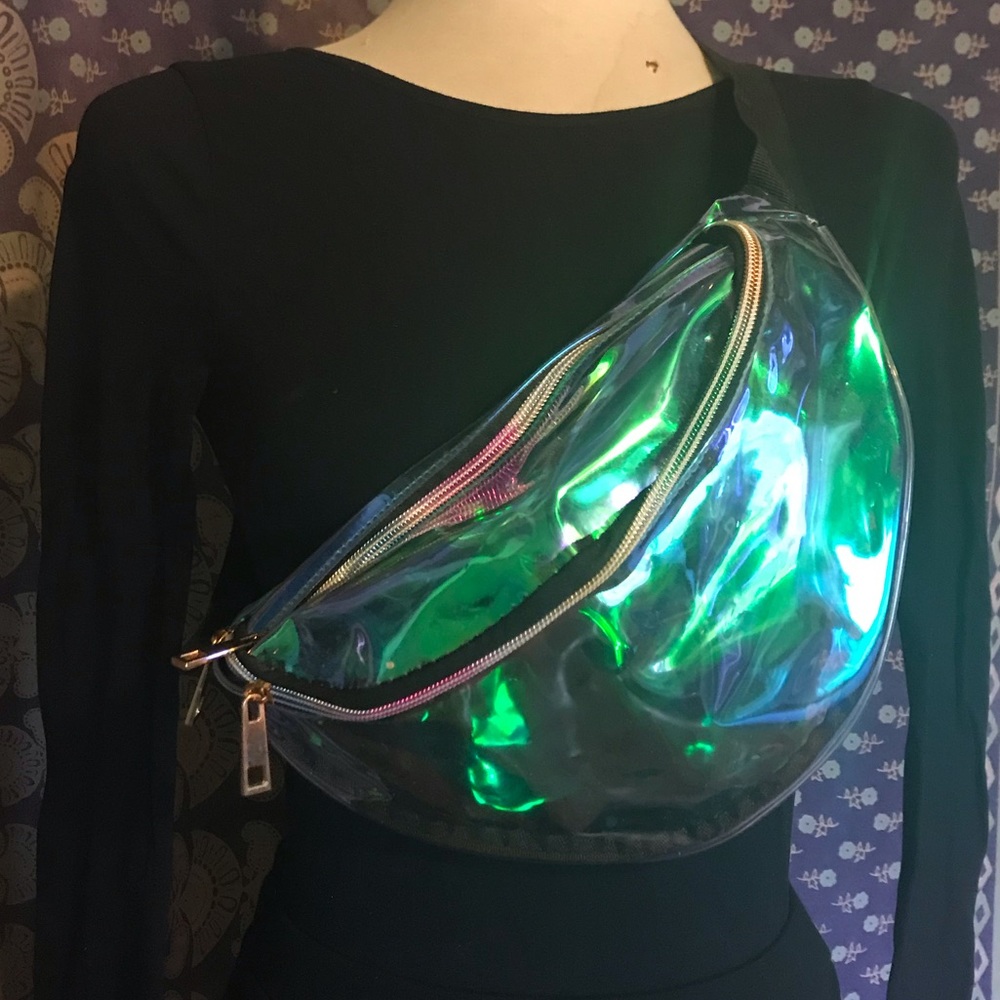 Iridescent fanny pack